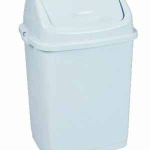 Pattumiera Bianca in ABS con coperchio basculante da 10 e 18 LT - 2