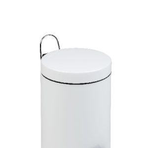 Pattumiera a Pedale Metallo Bianco da 3 a 30 LT - 4