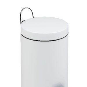 Pattumiera a Pedale Metallo Bianco da 3 a 30 LT - 6
