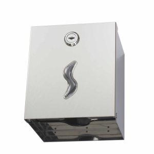 Dispenser di Carta Igienica a Fogli in Acciaio Inox Brillante - 3