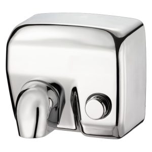 Asciugamani Elettrico in Acciaio Inox ARIEL a Pulsante 2400W - 3