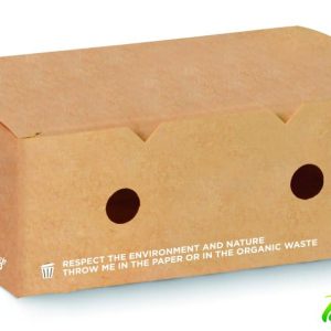 Porta Crocchette 200x120x70 H in Cartoncino Avana Compostabile 50 Pezzi