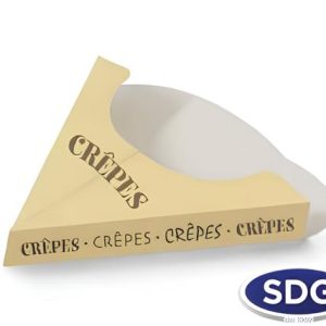 Porta Crepes a Tasca in Cartone Fibra Vergine Compostabile 50 Pezzi
