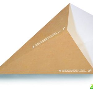 Cono Porta Fritti Grande 225 MM in Cartoncino Avana Compostabile 50 Pezzi