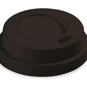 Coperchio con Beccuccio  Poliestere Nero Bicchieri 12 OZ e 16 OZ Ø92 100 PZ