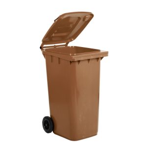 Bidone Per Raccolta Differenziata Carrellato 240 LT in PEHD Con Ruote Silenziose - 9