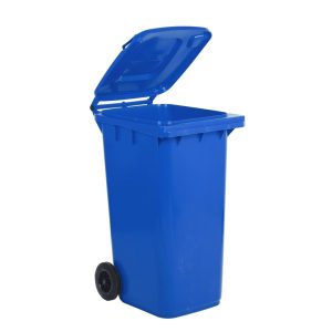 Bidone Per Raccolta Differenziata Carrellato 240 LT in PEHD Con Ruote Silenziose - 6