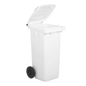 Bidone Per Raccolta Differenziata Carrellato 120 LT in PEHD Con Ruote Silenziose - 2