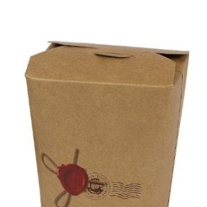 Box Take Away Bicchiere Asporto in Cartoncino Richiudibile Bio Avana 50 Pezzi - 1