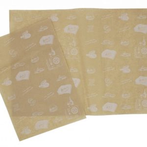 Carta Antigrasso Foglietti Kraft Avana per Fritti e Hamburger 2000 Pezzi