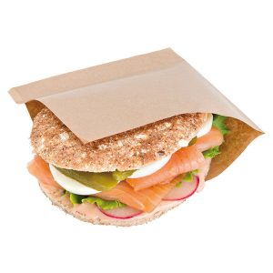 Sacchetti Porta Panino a L in Carta Avana Antigrasso da Asporto18x18 1000 Pezzi - 2