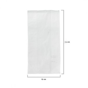Sacchetto Asporto Bianco per Alimenti 120x240 Mm 1000 Pezzi - 2