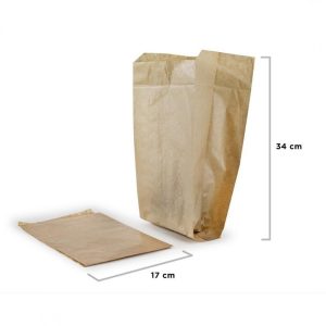 Sacchetto Asporto Avana per Alimenti 170x340 Mm 1000 Pezzi - 2