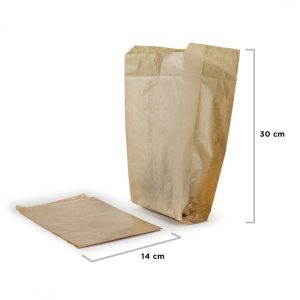 Sacchetto Asporto Avana per Alimenti 140x300 Mm 1000 Pezzi - 2