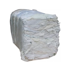 Balletta Stracci Bianchi in Cotone Pezzame per Officina e Uso Domestico 10 KG - 2