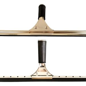 Tergivetro Professionale a Molla in Acciaio Inox con Gomma Nero