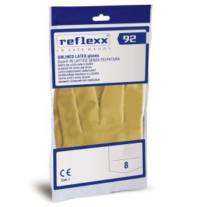 Guanti Riutilizzabili Gialli Lattice Satinati Reflexx 92 DPI I 50 Gr - 6