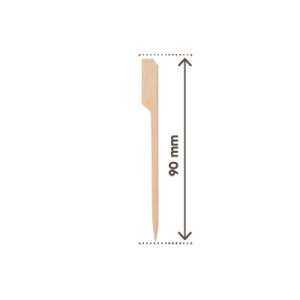Spiedo Bandiera Bamboo Biodegradabile e Compostabile 100 Pezzi Varie Dimensioni - 7