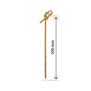 Spiedo Fiocco in Bamboo Biodegradabile e Compostabile 200 Pezzi Varie Dimensioni - 5