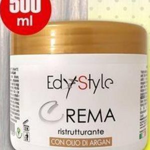 EDY Style Crema Ristrutturante Capelli 500 ML Pantenolo o Olio D'Argan - 2