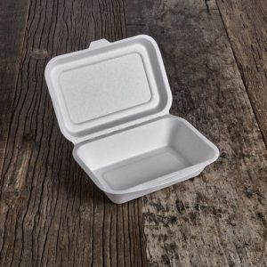 Contenitore Monouso in Polpa di Cellulosa con Coperchio da Asporto 50 Pezzi - 6