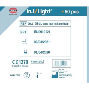 Siringhe Ipodermiche 3 Parti Cono Luer Lock senza Ago DM IIA 50 Pezzi - 3