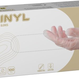 Guanti in Vinile Trasparenti senza Polvere DPI III DM I 4,5 Gr 100 Pezzi - 3