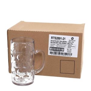 Boccale Birra Trasparente Infrangibile Simil Vetro 520 CC e 1320 CC - 3