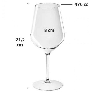 Calice Wine Cocktail in Tritan Infrangibile 470 cc - 1 Pezzo Vari Colori - 2