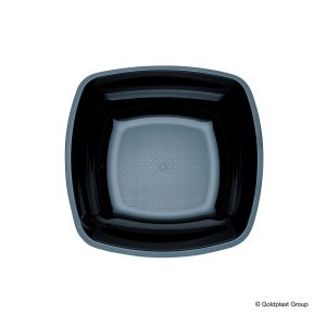 Piatto Fondo Square Infrangibile e Riutilizzabile 180 mm 15 Pezzi Vari Colori - 5