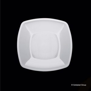 Piatto Dessert Square Infrangibile e Riutilizzabile 180 mm 15 Pezzi Vari Colori - 4