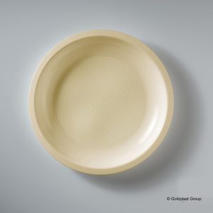 Piatto Piano Round Infrangibile e Riutilizzabile  220 mm 25 Pezzi Vari Colori - 3