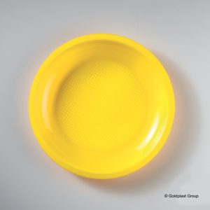 Piatto Piano Round Infrangibile e Riutilizzabile  220 mm 25 Pezzi Vari Colori - 5