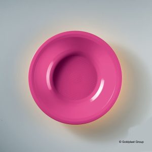 Piatto Fondo Round Infrangibile e Riutilizzabile  195 mm 25 Pezzi Vari Colori - 4