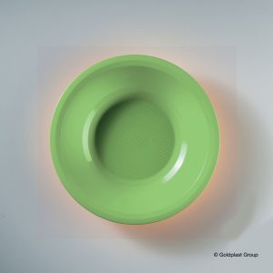 Piatto Fondo Round Infrangibile e Riutilizzabile  195 mm 25 Pezzi Vari Colori - 10