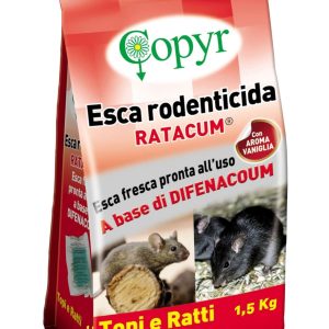 Ratacum Esca Rodenticida Pronta alluso in Forma di Pasta Fresca 1,5 o 5 Kg - 1