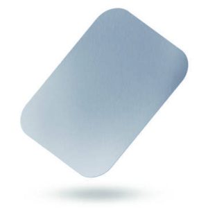 Coperchio Accoppiato Cartone Alluminio Vaschette 2 Porzioni Alto 201x136 100 Pz