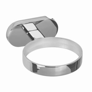 Supporto Murale Per PRO PHON e FIT PHON ad Anello in Ottone Cromato - 1