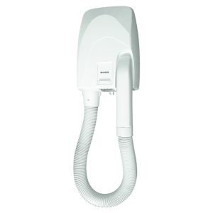 ATELIER SHAVER 900W Asciugacapelli in ABS Bianco con Tubo Flessibile e Rasoio