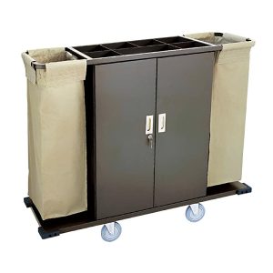 Carrello di Servizio per Albergo Pulizia Camere e Lavanderia 130X50X110 Cm