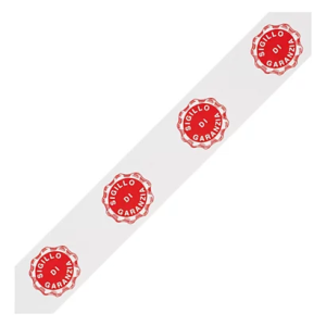 Nastro Adesivo in Polipropilene Scritta Sigillo di Garanzia 50mm x 66 Mt 6 Pezzi - 2