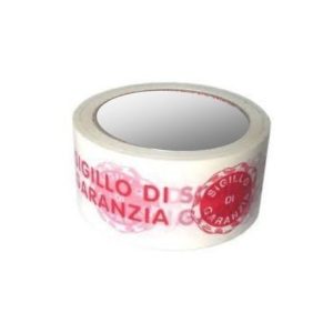 Nastro Adesivo in Polipropilene Scritta Sigillo di Garanzia 50mm x 66 Mt 6 Pezzi - 1