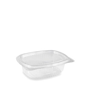 Vaschetta Gastronomia Ovale in Pet con Coperchio Incernierato 250 CC 100 Pezzi - 1