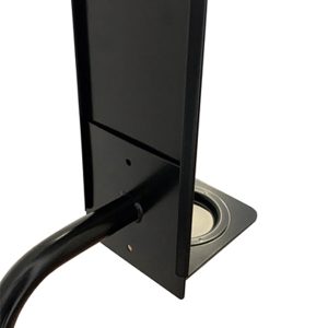 Postazione Igienizzante Piantana per Dispenser Automatico in Metallo Nero - 4