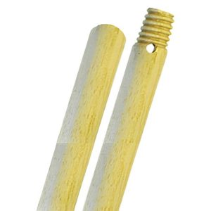 Manico in Legno Naturale di Faggio con Vite e Foro 150 Cm