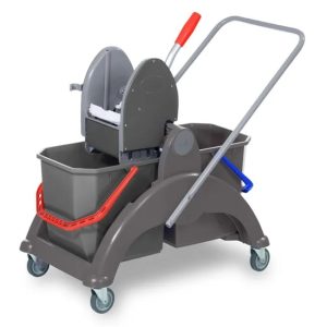 Carrello Doppio Secchio Professionale 50 Litri con Strizzatore