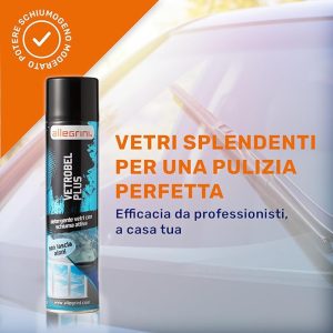 Allegrini Vetrobel Plus Detergente Vetri con Schiuma Attiva 400 Ml - 3