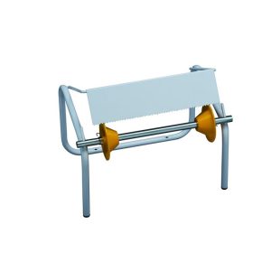 Portarotolo Industriale in Metallo Tubolare Bianco Murale o da Appoggio