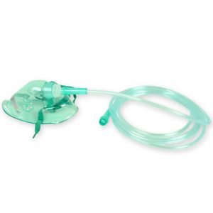 Maschera Pediatrica per Ossigeno con Tubo in PVC