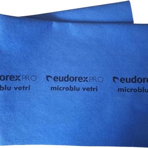 Eudorex Panno Microblu Vetri Microfibra con Azione Sgrassante 40x50 Cm 5 Pezzi